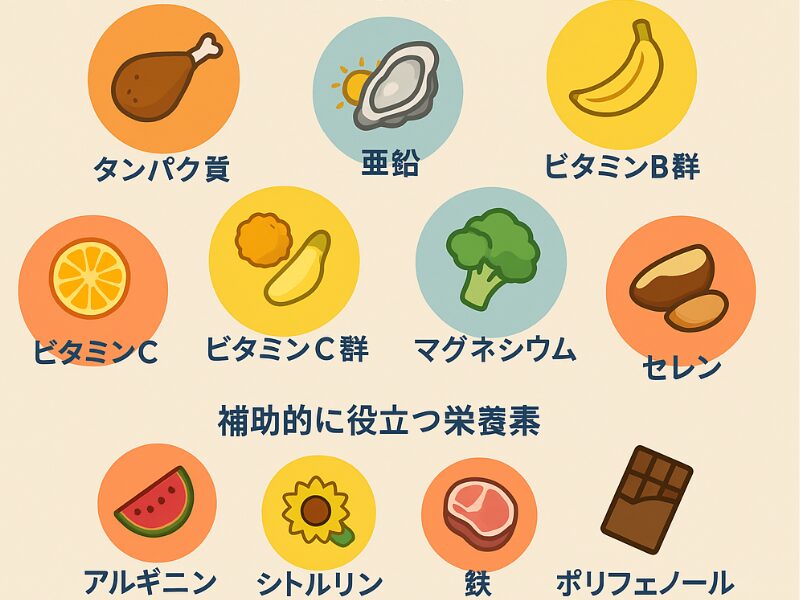 活力を支える栄養素マップTop6