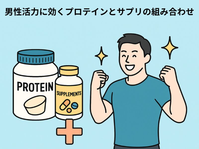 男性活力に効くプロテインとサプリメントの組み合わせ